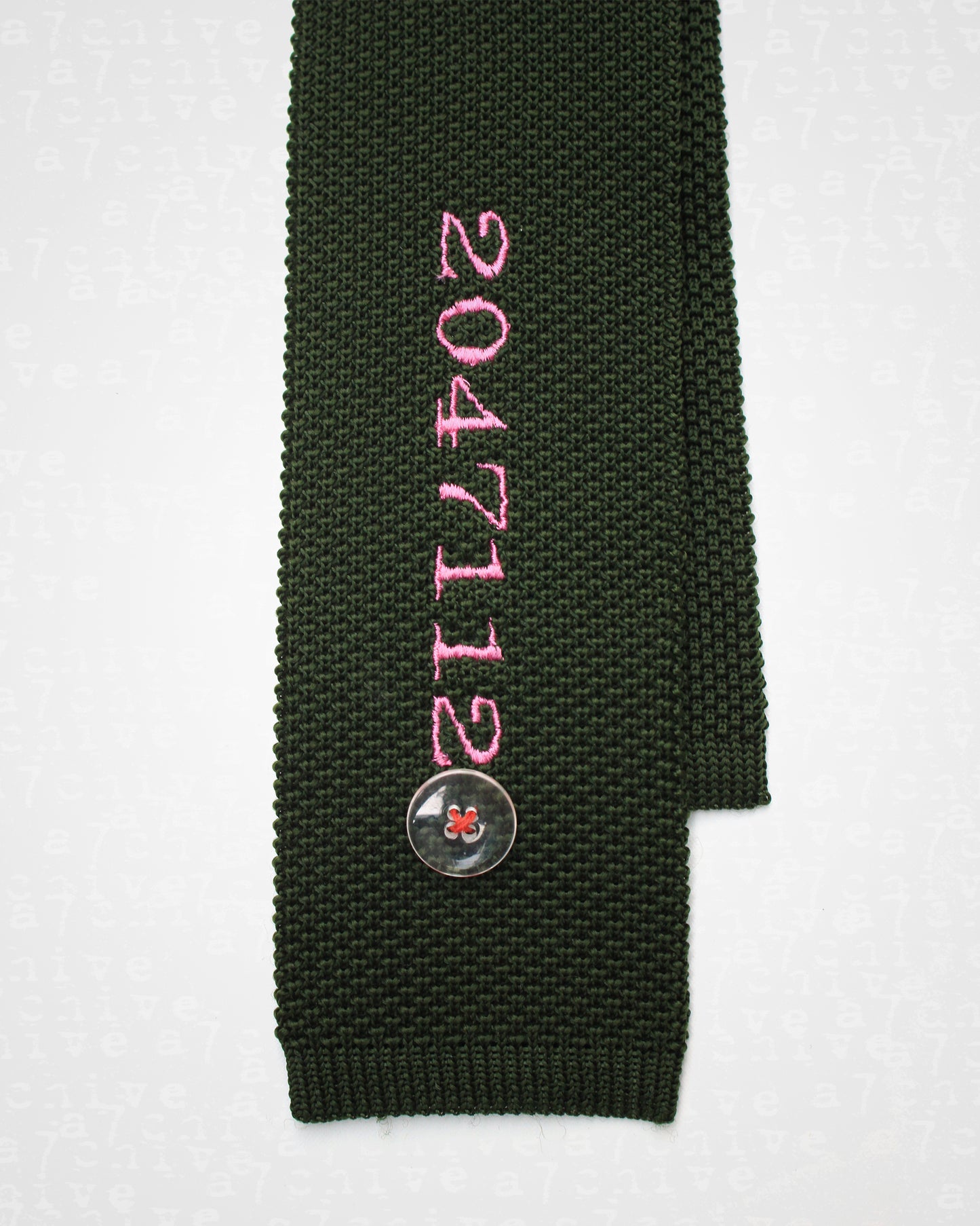 20471120 Green Knitted Tie