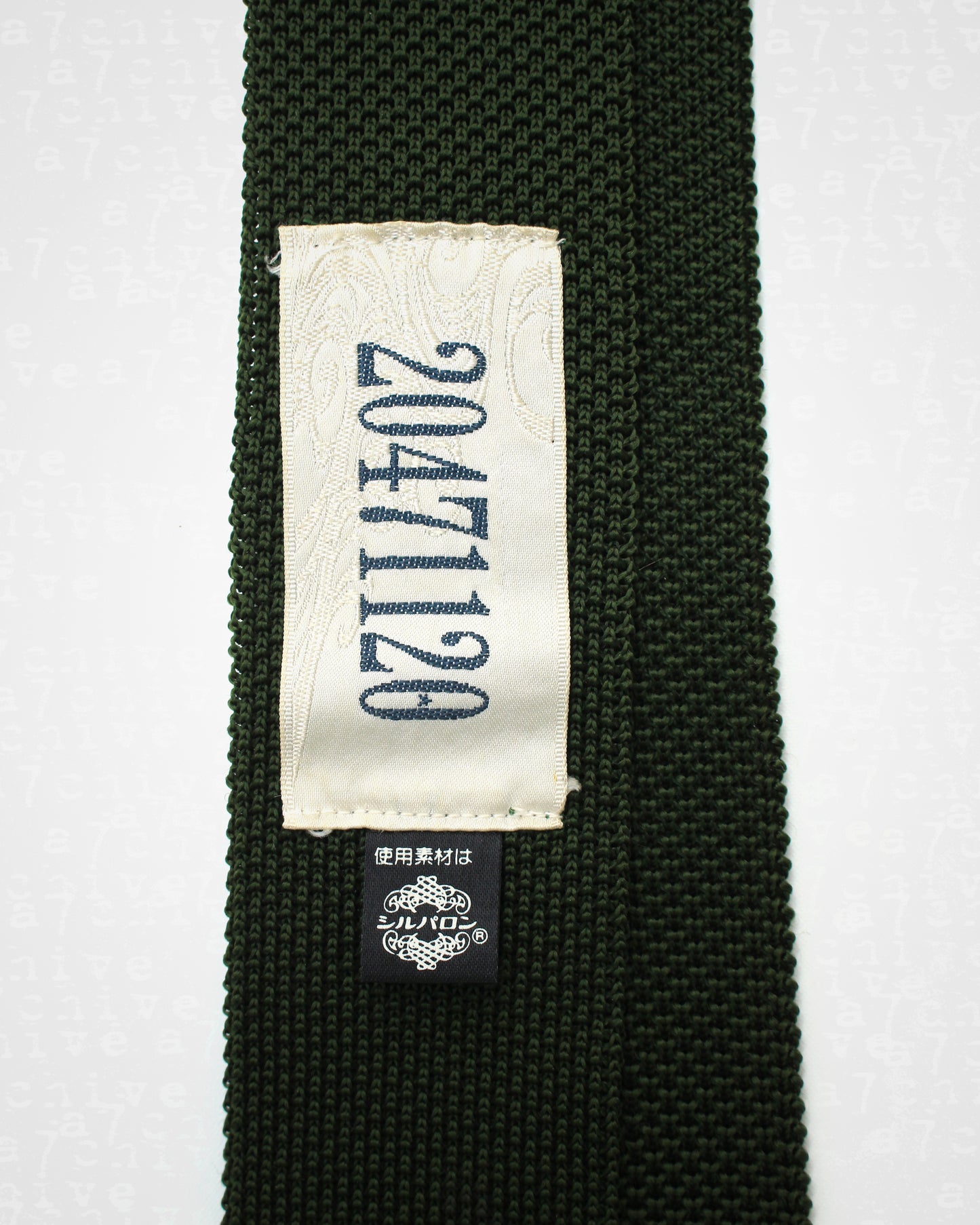 20471120 Green Knitted Tie