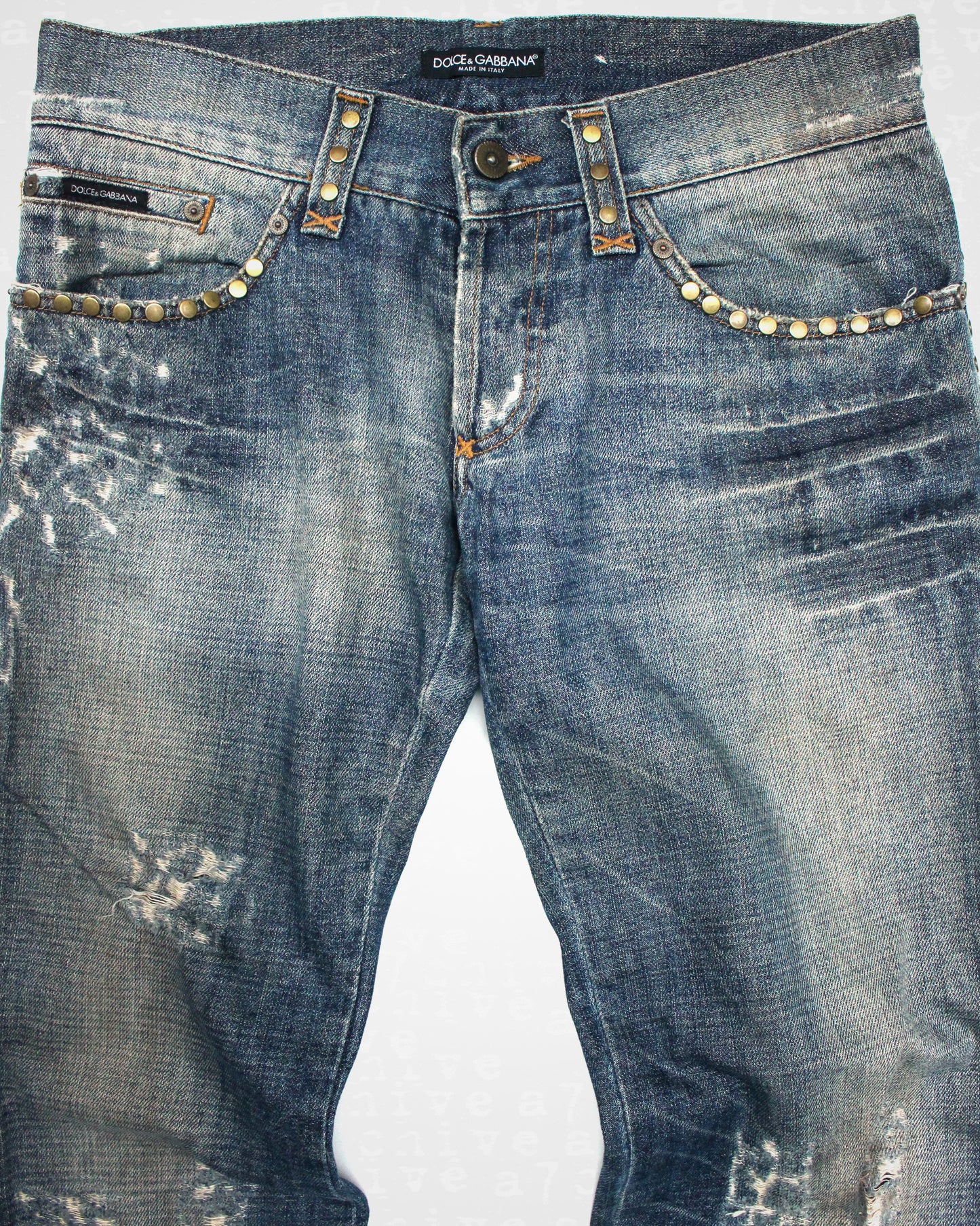 Dolce & Gabbana Studded Jeans - S/S 2005