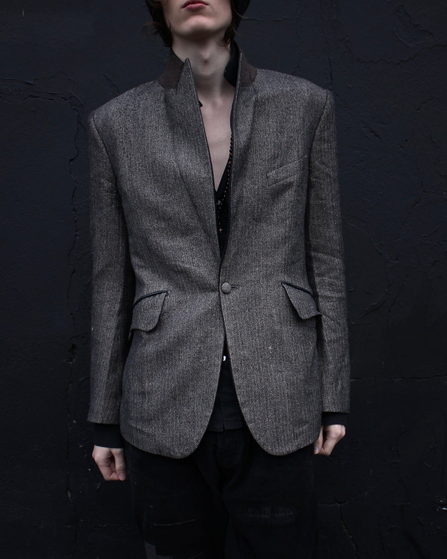 Obelisk Deerskin & Angora Blazer