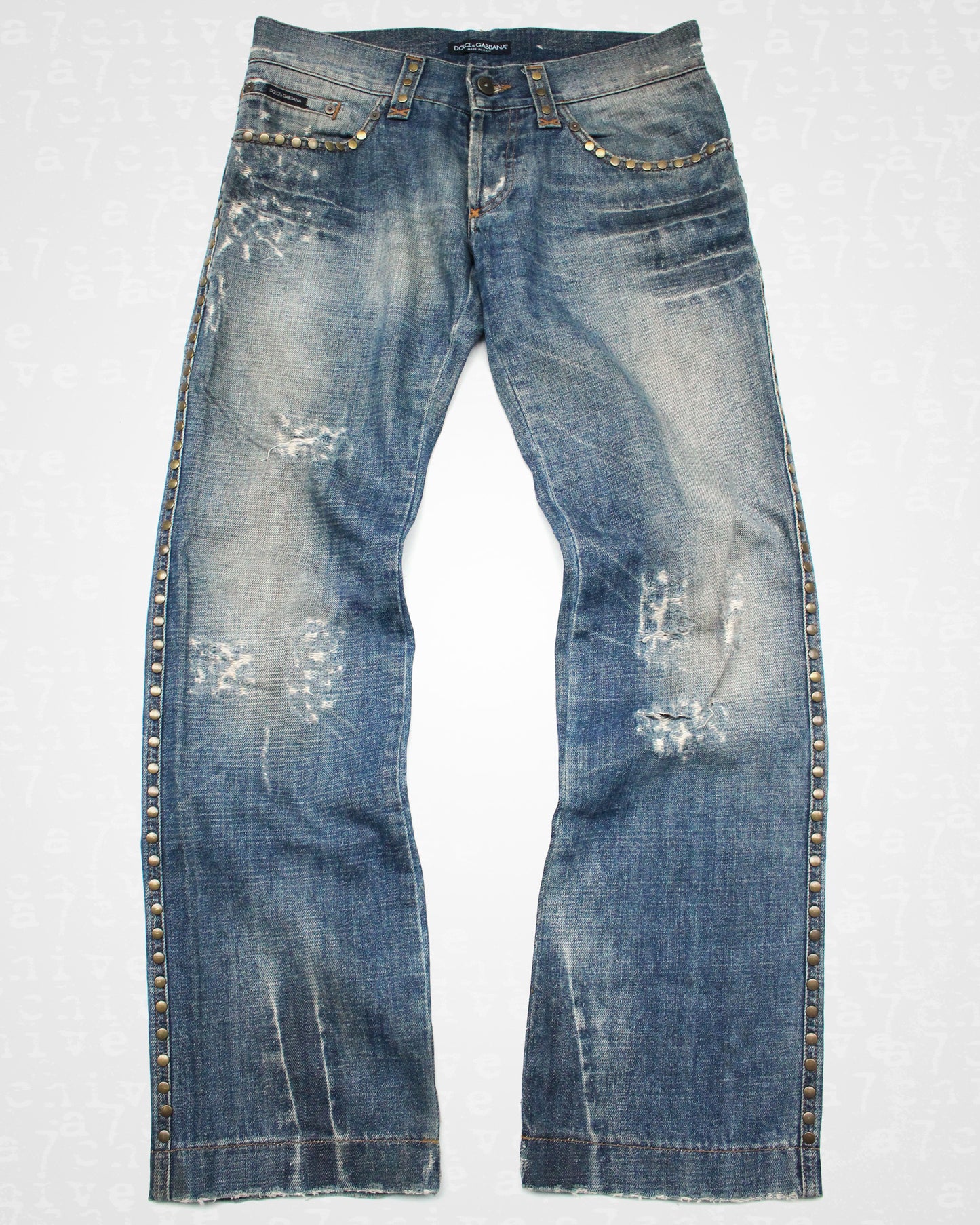 Dolce & Gabbana Studded Jeans - S/S 2005