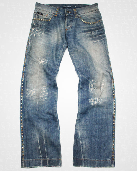 Dolce & Gabbana Studded Jeans - S/S 2005