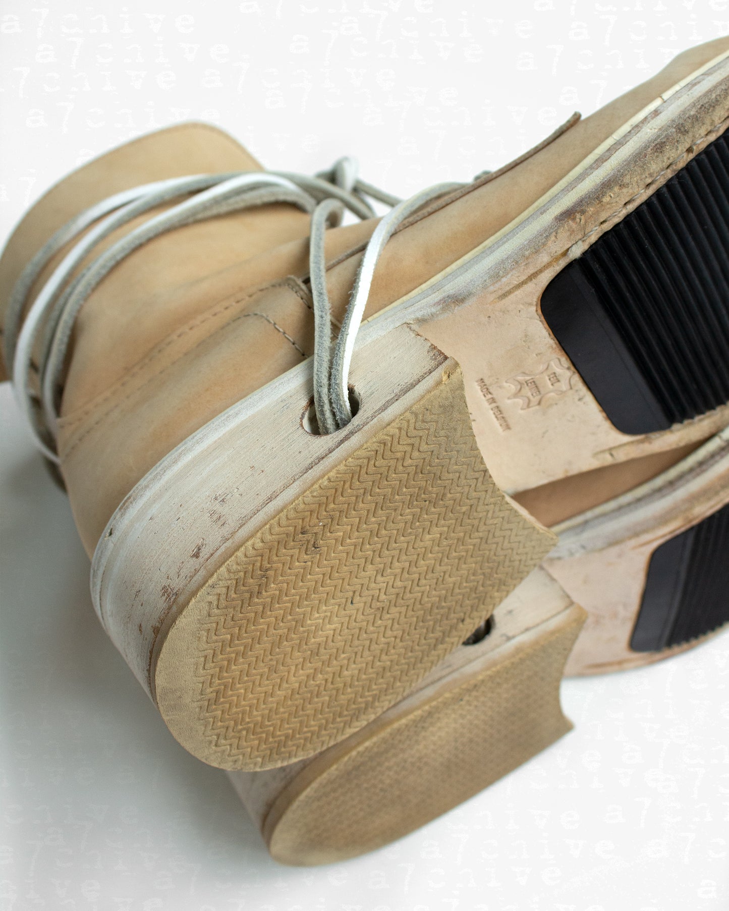 Dirk Bikkembergs Lace-Through Heel Boots - 1990s