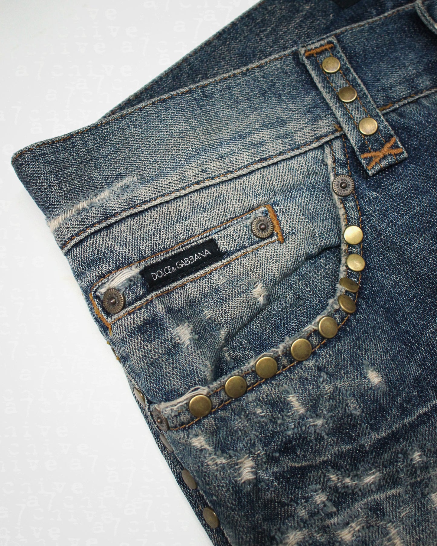 Dolce & Gabbana Studded Jeans - S/S 2005