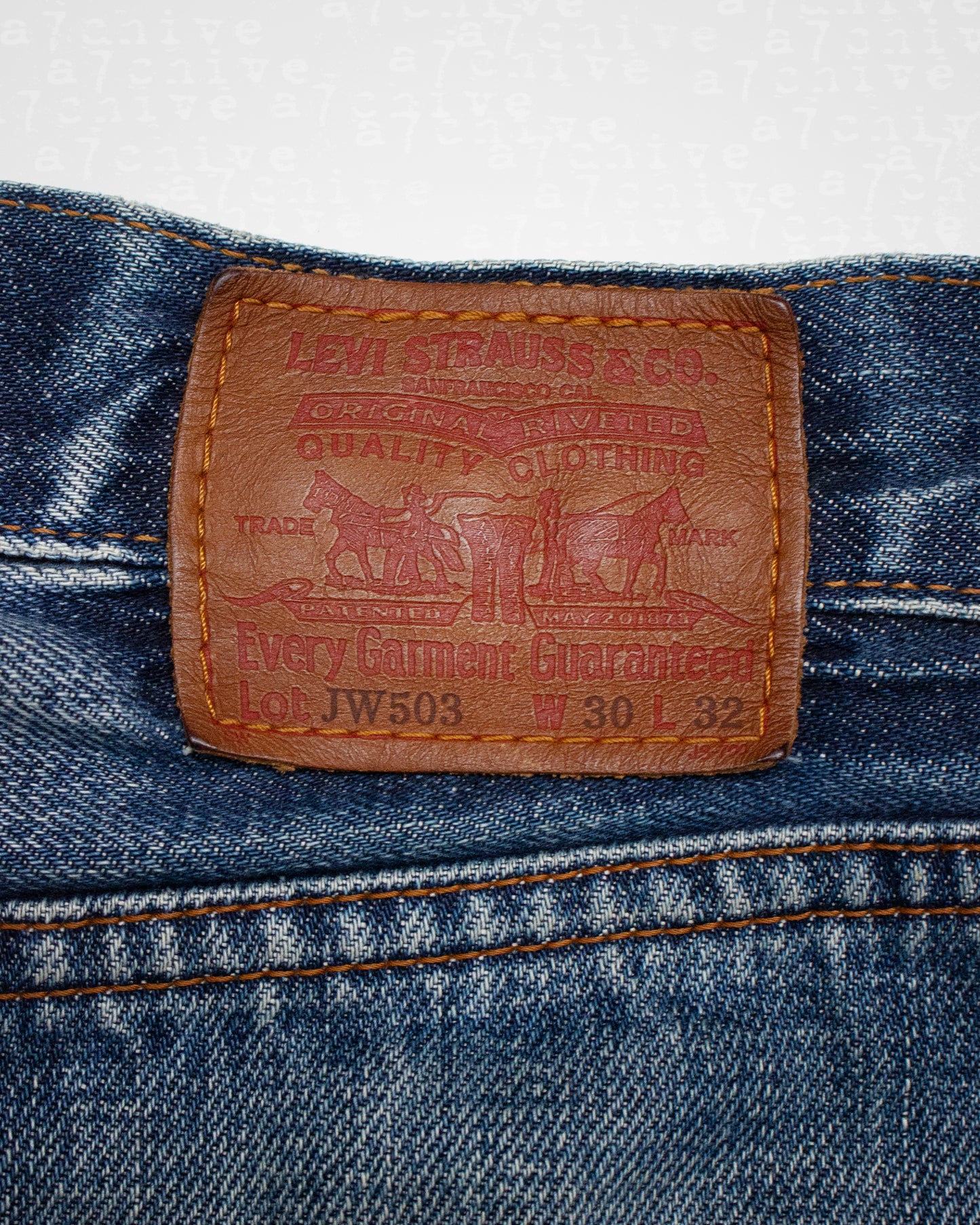 Junya Watanabe 'M' Denim - AW02