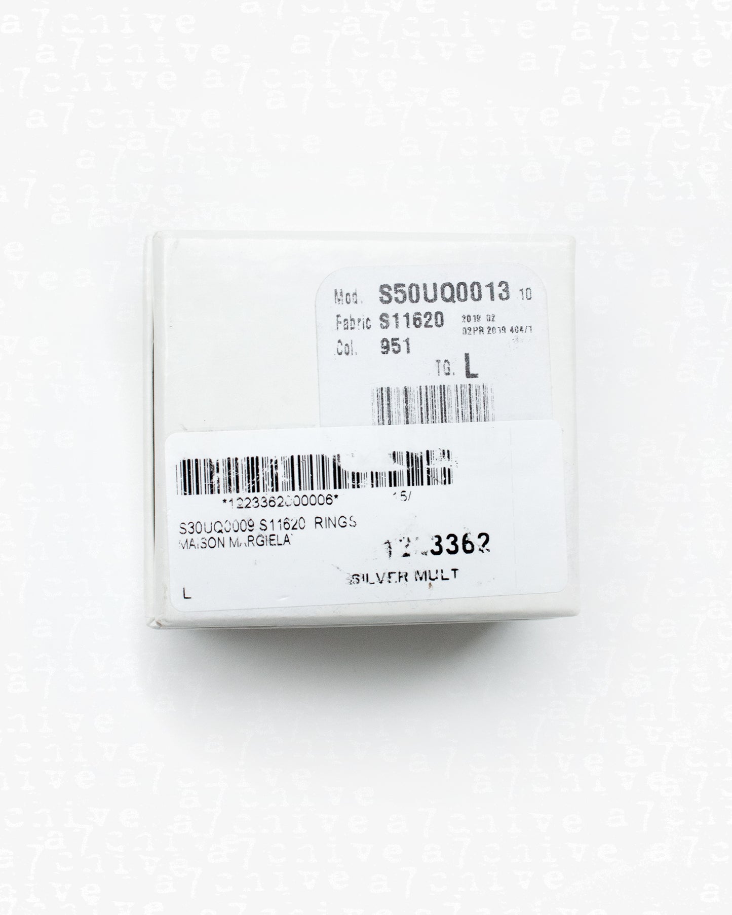 Maison Margiela Half & Half Silver / Gold Numbers Ring