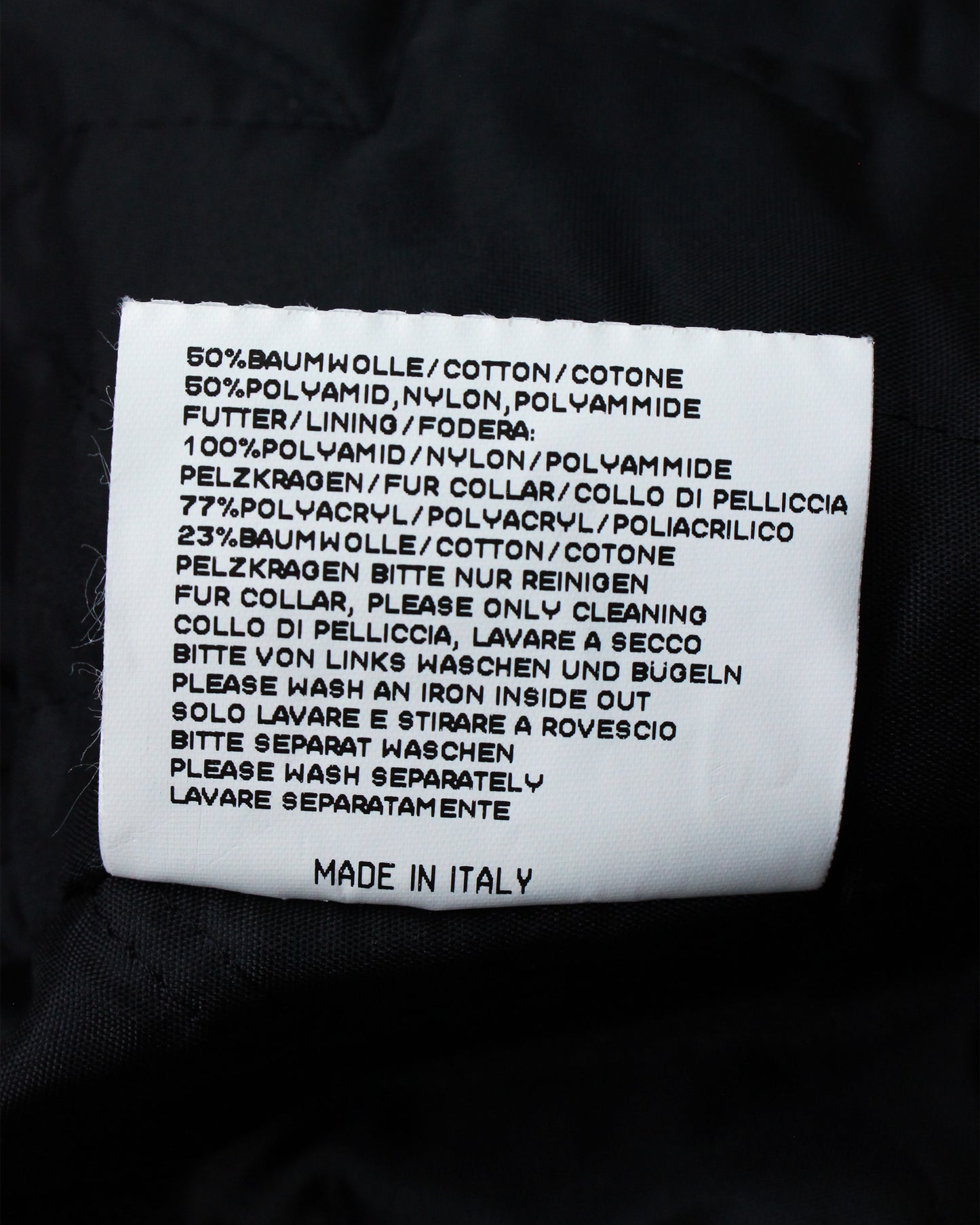 Walter van Beirendonck W< Black Nylon Jacket