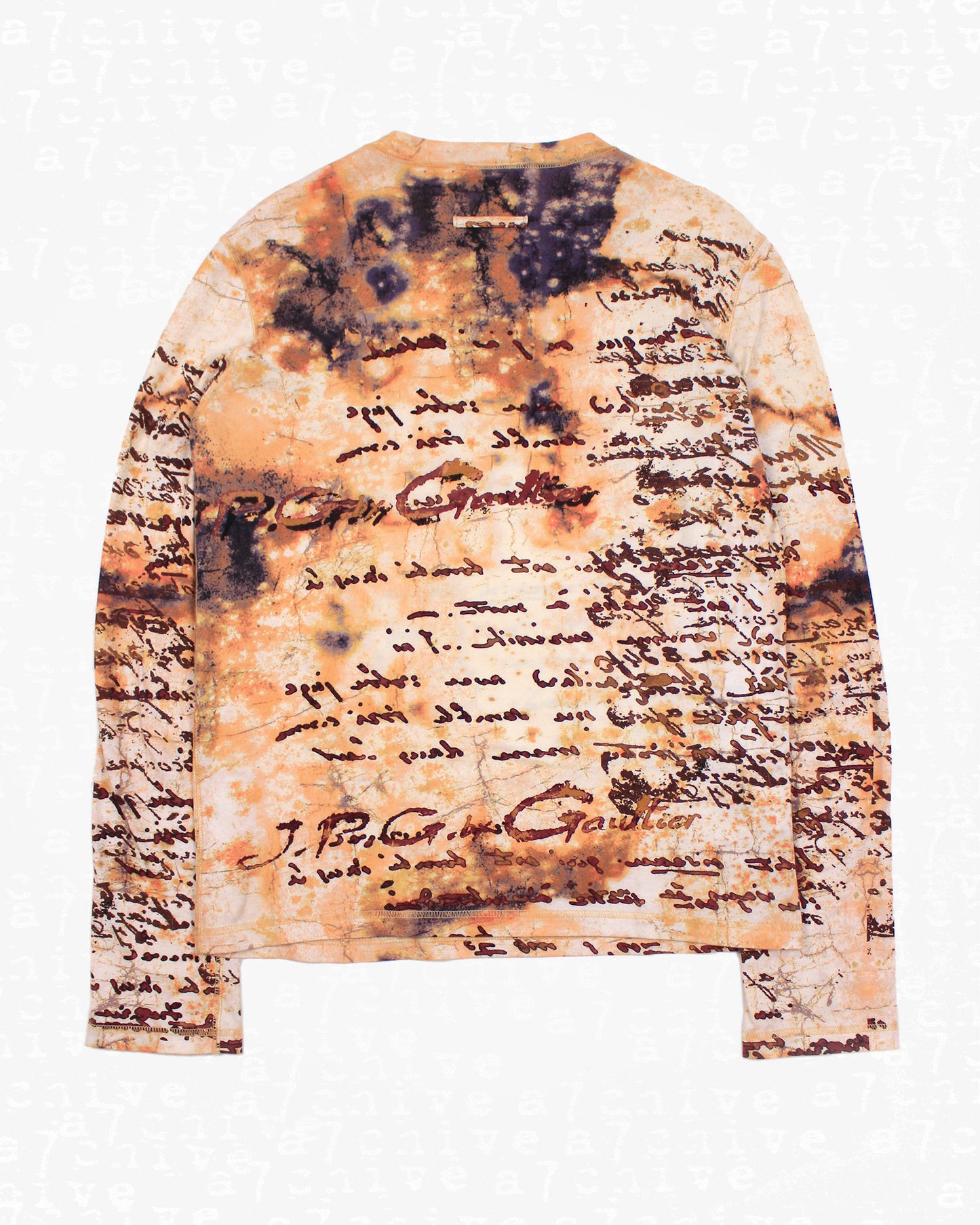 Jean Paul Gaultier Script Longsleeve Top