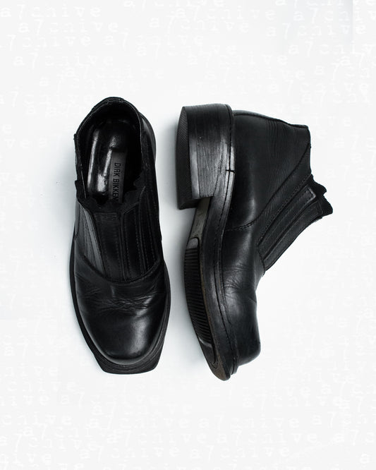Dirk Bikkembergs Leather Slip-on Boots - S/S 1998