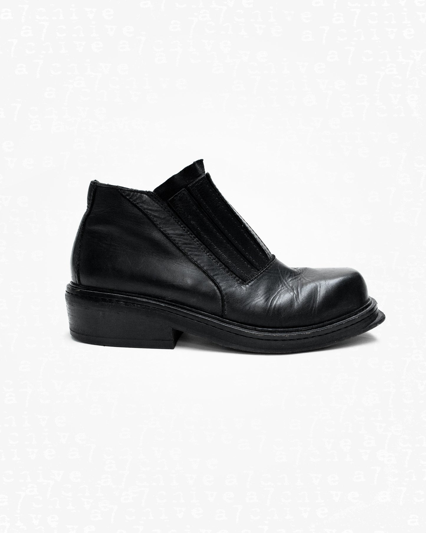 Dirk Bikkembergs Leather Slip-on Boots - S/S 1998