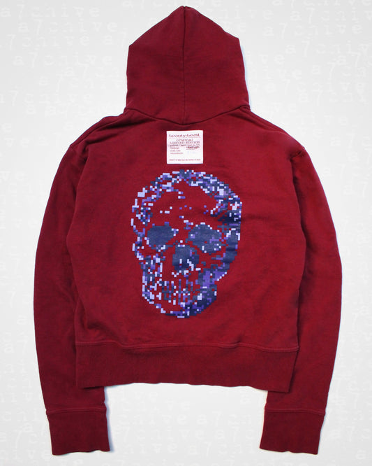 Beauty:Beast Pixelated Skull Hoodie