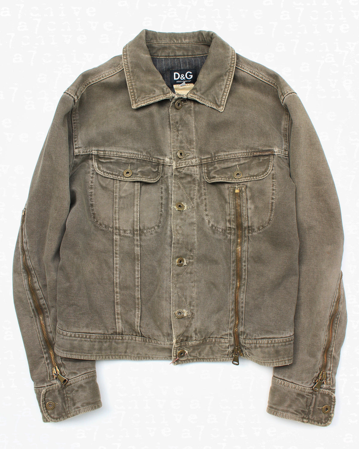 Dolce & Gabbana D&G Zip Hooded Jacket y2k archive grunge vintage 
