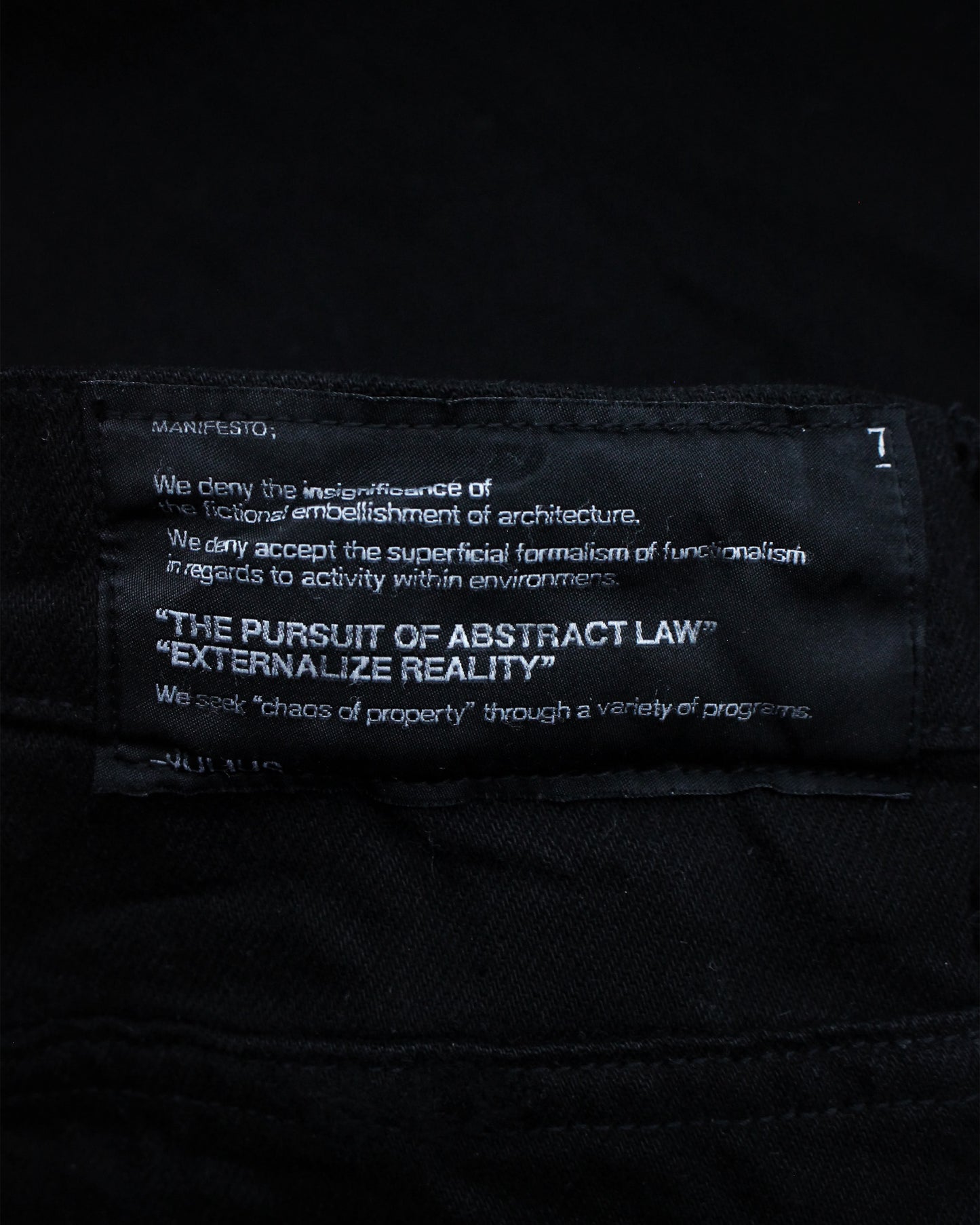 JULIUS_7 Twisted Distressed Denim - F/W 2010