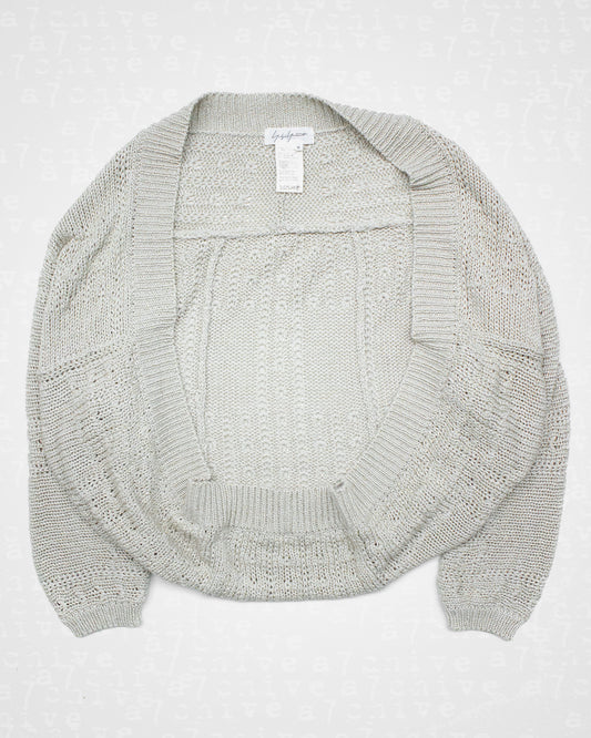 Yohji Yamamoto Gold Thread Circle Knit Cardigan